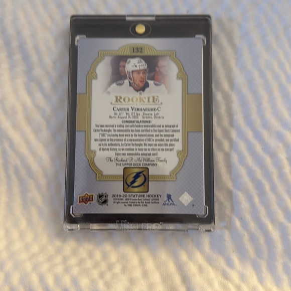 Stature Rookie Card - Carter Verhaeghe - Pink - Picture 2 of 2